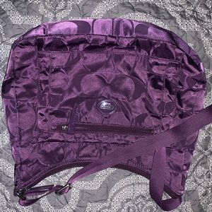Purple Coach Crossbody Bag - Adjustable strap